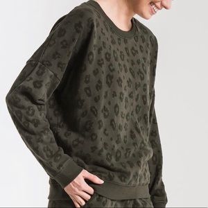 Z Supply Flocked Animal Pullover